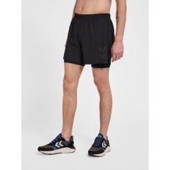 Szorty 2 w 1 Hummel MT Force. Czarne szorty sportowe męskie HUMMEL, s, z materiału, na fitness i siłownię. Za 234.00 zł.