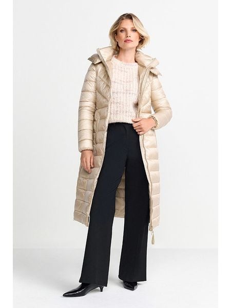 Rich & Royal Płaszcz pikowany w kolorze beżowym rozmiar: 40. Brązowe płaszcze damskie Rich & Royal, bez wzorów. Za 368.96 zł.