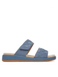 Caprice Klapki 9-27204-44 Niebieski. Niebieskie klapki damskie Caprice, bez wzorów, bez obcasa. Za 279.99 zł.