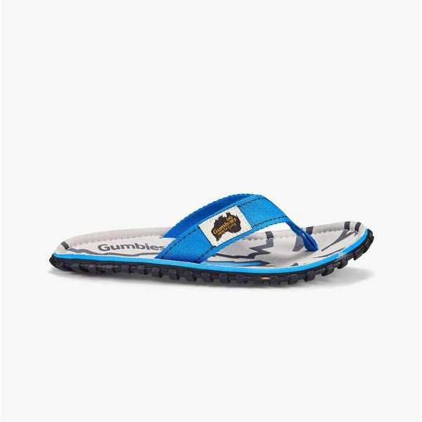 Japonki GUMBIES ISLANDER FLIP-FLOPS UNISEX. Niebieskie klapki damskie Gumbies, bez wzorów, bez obcasa. Za 89.99 zł.