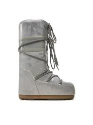 Moon Boot Śniegowce Icon Glitter 80D1402850 Srebrny. Szare buty zimowe męskie Moon Boot, ze skóry, bez zapięcia. Za 779.99 zł.