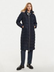 Tommy Hilfiger Płaszcz zimowy Heritage WW0WW43601 Granatowy Regular Fit. Niebieskie płaszcze damskie Tommy Hilfiger, na zimę, s, bez wzorów, z syntetyku. Za 1,189.00 zł.