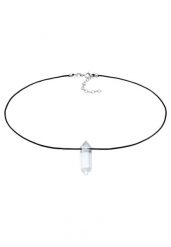 Elli PREMIUM Damski choker wisiorek Nylon Black z kryształową końcówką ze srebra próby 925 Sterling Silver Naszyjniki 1 ct. Czarne naszyjniki damskie Elli PREMIUM, srebrne. Za 273.99 zł.