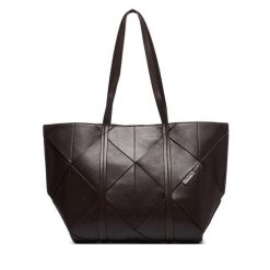Torebka Calvin Klein. Brązowe torebki klasyczne damskie CALVIN KLEIN, bez wzorów, bez dodatków. Za 699.99 zł.