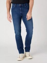 WRANGLER LARSTON MĘSKIE SPODNIE JEANSOWE JEANSY BLUE RING W18SOC42G 112329013. Niebieskie jeansy męskie Wrangler. Za 239.99 zł.