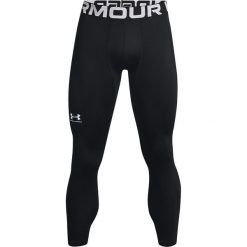 Spodnie sportowe męskie Under Armour Coldgear. Białe bielizna termoaktywna męska Under Armour, z elastanu. Za 263.45 zł.