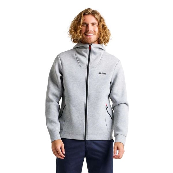 Bluza Z Kapturem Slam Act Z Pełnym Zamkiem Dorosłych. Szare bluzy sportowe męskie SLAM, bez wzorów, z materiału, sportowe, bez kołnierzyka, bez ramiączek. Za 608.99 zł.