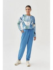 TATUUM Spodnie w kolorze błękitnym rozmiar: XL. Niebieskie spodnie materiałowe damskie Tatuum, bez wzorów, z materiału. Za 160.96 zł.