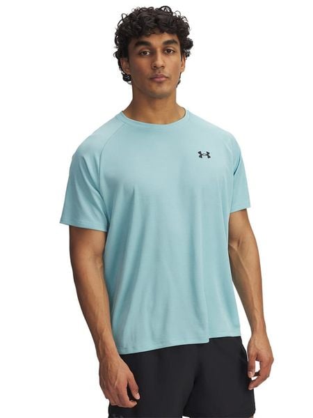 Under Armour Koszulka sportowa w kolorze błękitnym rozmiar: L. Niebieskie t-shirty sportowe męskie Under Armour, l, z materiału, bez ramiączek, outdoorowe. Za 96.60 zł.