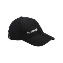 Czapka z daszkiem Hummel Basic Cap r. uniwersalny 089066. Czarne czapki męskie HUMMEL, bez wzorów, sportowe. Za 69.00 zł.