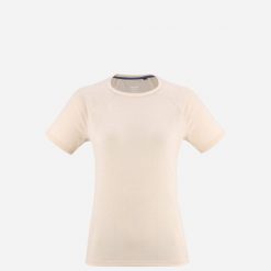 Koszulka damska Millet Fusion vanilla. Czerwone t-shirty damskie Millet, bez wzorów, bez kołnierzyka. Za 189.70 zł.