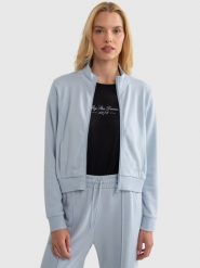 Bluza damska rozpinana błękitna Chitasana 401/ Chitasanap 401. Niebieskie bluzy bez kaptura damskie Big Star, l, z dzianiny. W wyprzedaży za 139.99 zł.