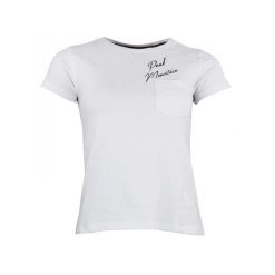 Koszulka damska Peak Mountain Ajojo. Białe t-shirty damskie Peak Mountain, xl, bez wzorów, z bawełny, bez kołnierzyka. Za 83.00 zł.