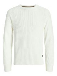 Jack & Jones Sweter w kolorze kremowym rozmiar: S. Brązowe swetry męskie Jack & Jones, s, bez wzorów, z bawełny, bez kołnierzyka. Za 94.95 zł.
