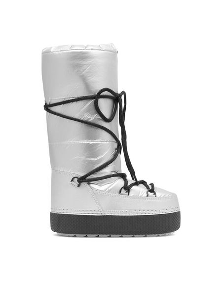 Jenny Fairy Śniegowce LIL GH6706-C Srebrny. Szare śniegowce damskie Jenny Fairy, z materiału. Za 129.99 zł.