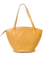 Louis Vuitton Skórzana torebka "St-Jacques GM" w kolorze żółtym - 26 x 30 x 17 cm rozmiar: onesize. Żółte torebki klasyczne damskie Louis Vuitton, bez wzorów, z materiału, bez dodatków. Za 2,253.99 zł.