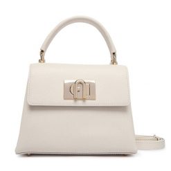 Torebka Furla. Białe torebki klasyczne damskie Furla, bez wzorów, bez dodatków. Za 1,719.00 zł.