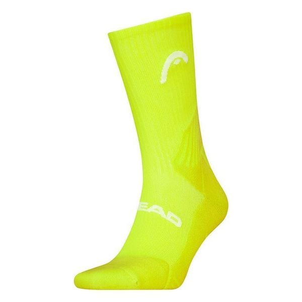 Skarpety sportowe Head Tennis Performance Crew Socks 1P. Żółte skarpetki damskie HEAD, bez wzorów, z bawełny. Za 43.00 zł.