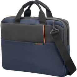 Torba SAMSONITE Qibyte 14.1 cali Niebieski. Niebieskie torby na laptopa damskie Samsonite, bez wzorów. Za 159.99 zł.