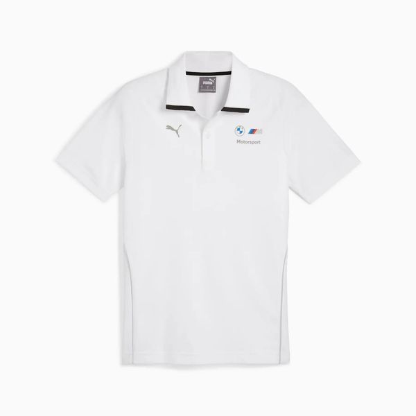 Koszulka polo męska Puma BMW MMS 62746202. Białe koszulki polo męskie Puma, l, z bawełny, bez ramiączek. Za 184.01 zł.