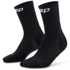 Męskie krótkie skarpety kompresyjne sportowe Core Run do połowy łydki CEP. Czarne skarpetki męskie CEP, bez wzorów, z elastanu. Za 84.00 zł.