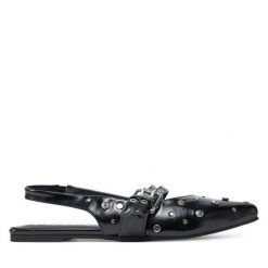 Sandały ONLY Shoes. Czarne sandały damskie ONLY Shoes, bez wzorów, bez obcasa, na płaskiej podeszwie. Za 99.99 zł.
