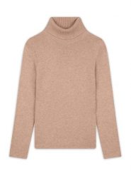 Perfect Cashmere Kaszmirowy golf "Willow" w kolorze beżowym rozmiar: M. Brązowe golfy damskie Perfect Cashmere, m, bez wzorów, z kaszmiru, bez ramiączek. Za 500.99 zł.