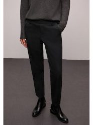 Street One Spodnie w kolorze czarnym rozmiar: 44/L28. Czarne spodnie materiałowe damskie Street One, bez wzorów, z materiału, street. Za 215.71 zł.