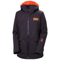 Damska kurtka narciarska Helly Hansen Lifaloft 3.0. Fioletowe kurtki damskie Helly Hansen, na zimę, bez wzorów, z puchu, bez kaptura. W wyprzedaży za 1,511.75 zł.