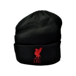 Czapka zimowa Liverpool FC - licencjonowana. Czarne czapki męskie LIVERPOOL FC, na zimę, bez wzorów, sportowe. Za 119.99 zł.
