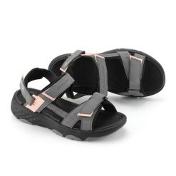 Sandały turystyczne damskie regulowane Alpine Pro Edare. Szare sandały damskie Alpine Pro, bez wzorów, bez obcasa. Za 299.00 zł.