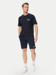Jack & Jones Komplet t-shirt i spodenki Brandon 12298184 Granatowy Regular Fit. Niebieskie szorty męskie Jack & Jones, l, z bawełny. Za 119.99 zł.