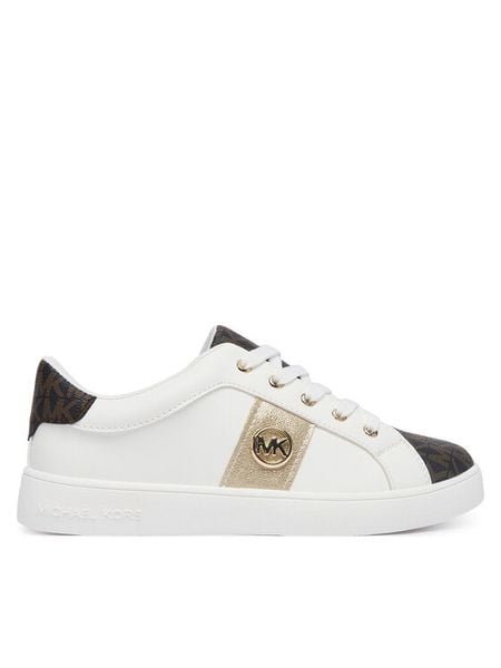 MICHAEL Michael Kors Sneakersy Jem Raine MK03944102 Biały. Białe buty sportowe dziewczęce MICHAEL Michael Kors, bez wzorów, ze skóry, bez zapięcia. Za 379.99 zł.