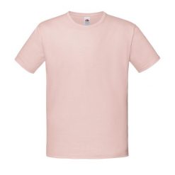 T-shirt dziecięcy Fruit Of The Loom Iconic 150, różowy balet. Brązowe koszulki dziewczęce Fruit of the Loom, bez wzorów, z bawełny, bez ramiączek. Za 123.99 zł.