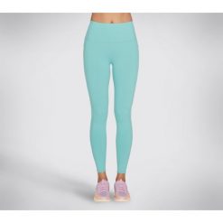Legginsy Damskie Skechers. Niebieskie legginsy damskie Skechers, bez wzorów. Za 164.99 zł.