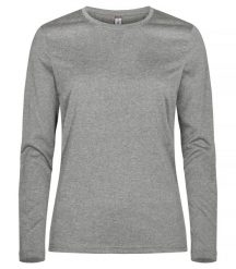 Clique Damska koszulka Basic Active-T z długim rękawem, barwiona w przędzy –. Szare t-shirty damskie CLIQUE, m, bez wzorów, z dzianiny, bez kołnierzyka. Za 95.74 zł.