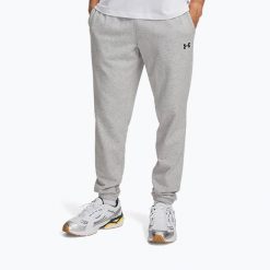 Spodnie męskie Under Armour Rival LW Jogger. Szare spodnie sportowe męskie Under Armour. Za 169.99 zł.