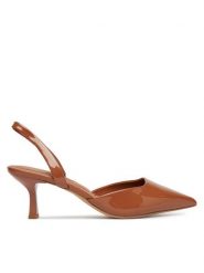 Aldo Szpilki Gavedessi 14190622 Brązowy. Brązowe szpilki Aldo, bez wzorów, ze skóry, bez obcasa. Za 359.99 zł.