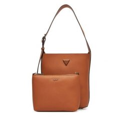 Torebka Guess. Brązowe torebki klasyczne damskie Guess, z aplikacjami, bez dodatków. Za 519.99 zł.