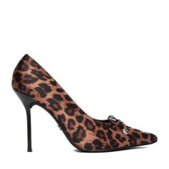 Szpilki Juicy Couture. Brązowe szpilki Juicy Couture, bez wzorów, bez obcasa. Za 229.99 zł.