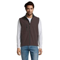 Męska Kamizelka Bez Rękawów Rallye Softshell. Brązowe kamizelki męskie SOL'S, m, bez wzorów, z softshellu, bez kaptura. Za 186.99 zł.