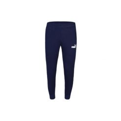 Puma Essentials Slim Pant, męskie spodnie dresowe, Granatowe. Niebieskie spodnie sportowe męskie Puma, z bawełny. Za 272.50 zł.