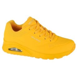 Buty do chodzenia damskie Skechers Uno Stand ON Air. Żółte buty sportowe na co dzień damskie Skechers, bez wzorów, z materiału, trekkingowe. Za 383.00 zł.
