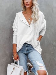 Milan Kiss Bluza w kolorze kremowym rozmiar: S. Brązowe bluzy z kapturem damskie Milan Kiss, s. Za 184.95 zł.
