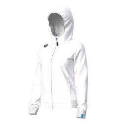 Bluza damska z kapturem Arena Team Panel. Białe bluzy z kapturem damskie Arena, xl, z bawełny. Za 300.99 zł.