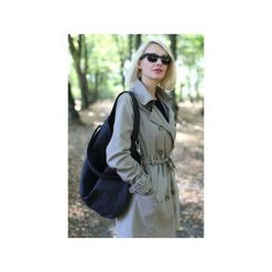 Torba w kształcie łódki z grubo plecionej tkaniny. Czarne torebki dziecięce Karolina audycka. Za 194.00 zł.