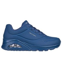 Sneakersy damskie Skechers Uno-Stand On Air buty sportowe niebieskie (73690-BLU). Niebieskie buty sportowe na co dzień damskie Skechers, bez wzorów. Za 279.00 zł.