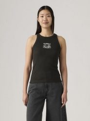 Levi's Top w kolorze czarnym rozmiar: L. Czarne topy damskie Levi's, l, bez wzorów, z bawełny, bez kołnierzyka. Za 61.17 zł.