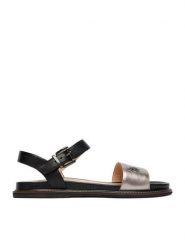 U.S. Polo Assn. Sandały EO-ADELI001W/6L1 Srebrny. Szare sandały damskie U.S. Polo Assn., bez wzorów, ze skóry, bez obcasa, na płaskiej podeszwie. Za 299.99 zł.