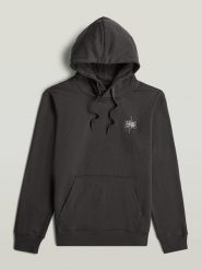 G-Star Bluza w kolorze antracytowym rozmiar: L. Czarne bluzy z kapturem męskie G-Star, l, z bawełny. Za 200.95 zł.